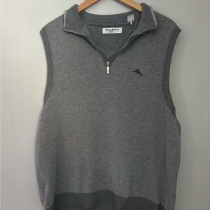 Tommy Bahama Gray Sleeveless Sweater